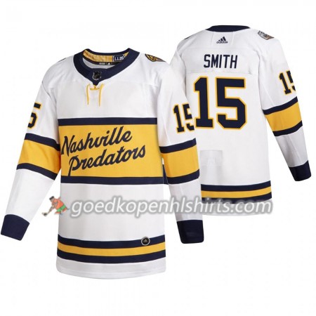 Nashville Predators Craig Smith 15 Adidas 2020 Winter Classic Authentic Shirt - Mannen
